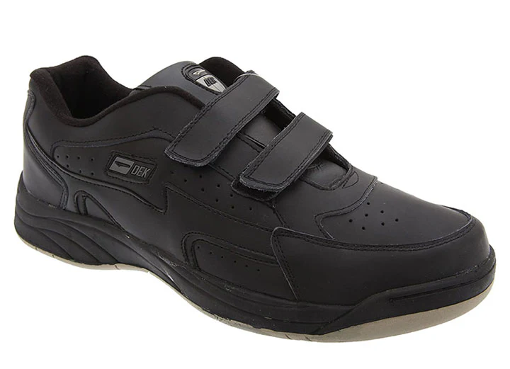 Mens Wide Fit Dek Arizona Trainers black and white - Image 3