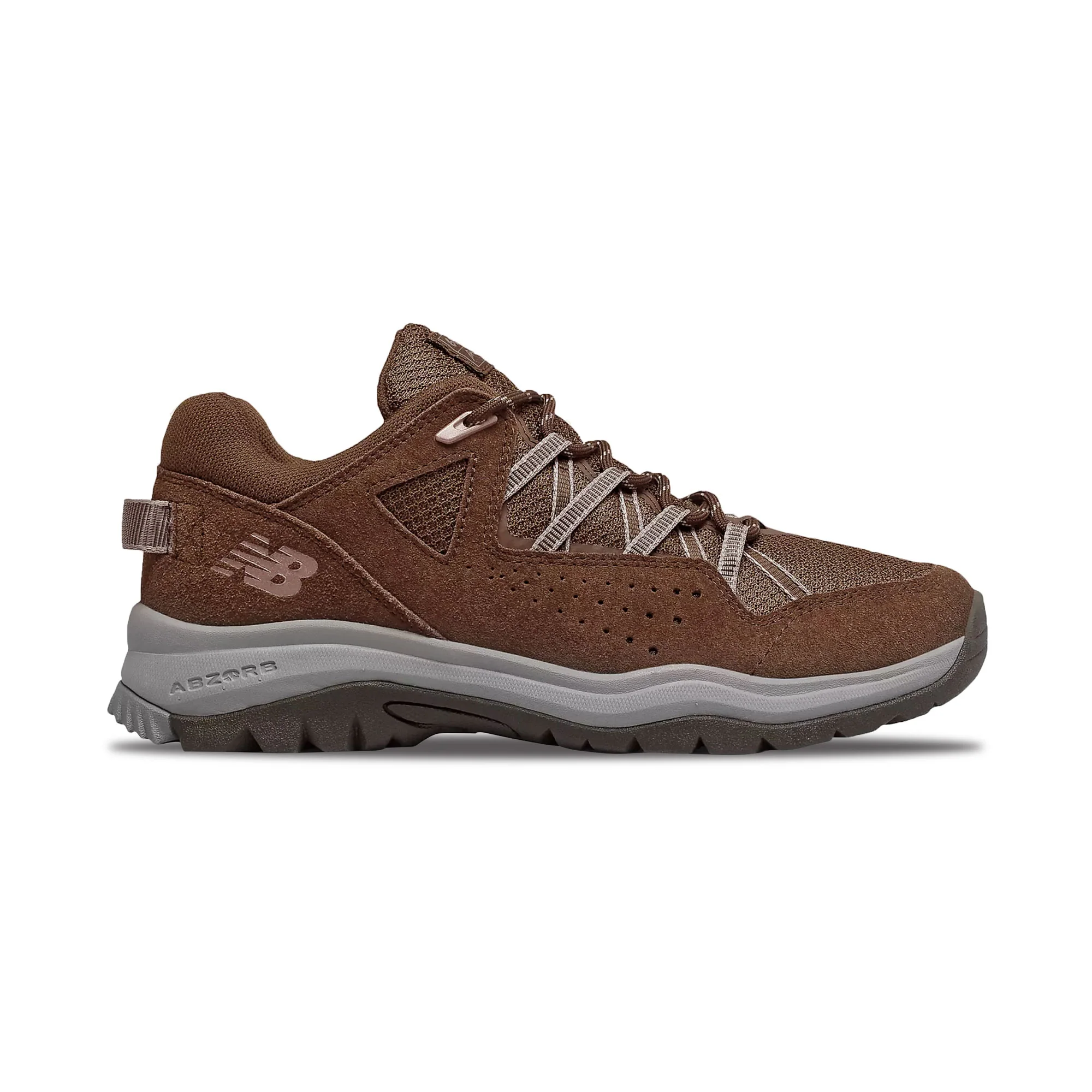 Mens Wide Fit New Balance MW669LC2 Brown Hiking Trainers - Image 3