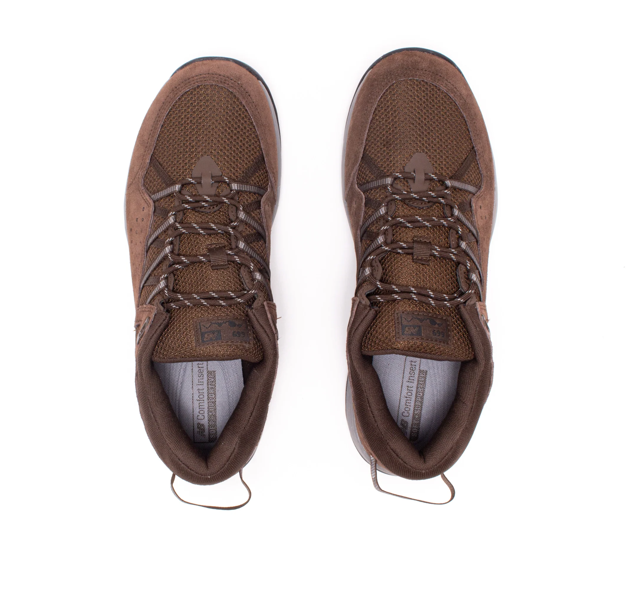 Mens Wide Fit New Balance MW669LC2 Brown Hiking Trainers - Image 6