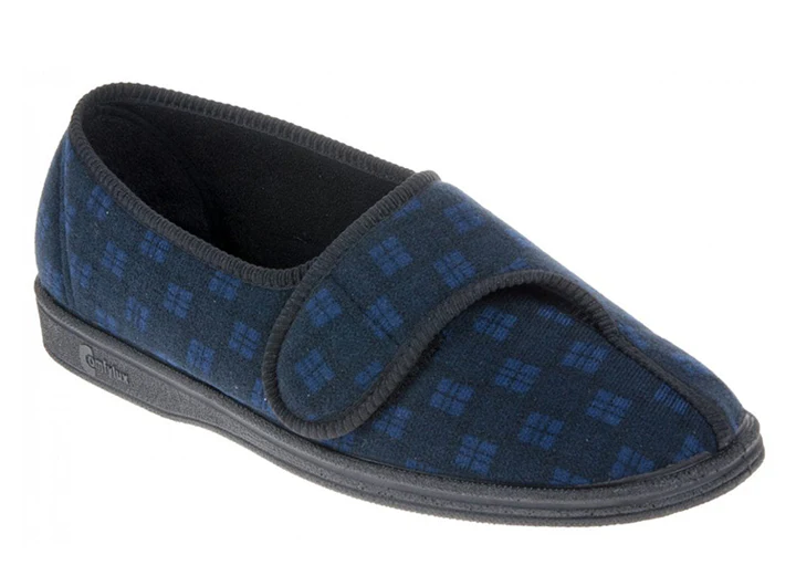 Mens Wide Fit Comfylux Paul Slippers - Image 3