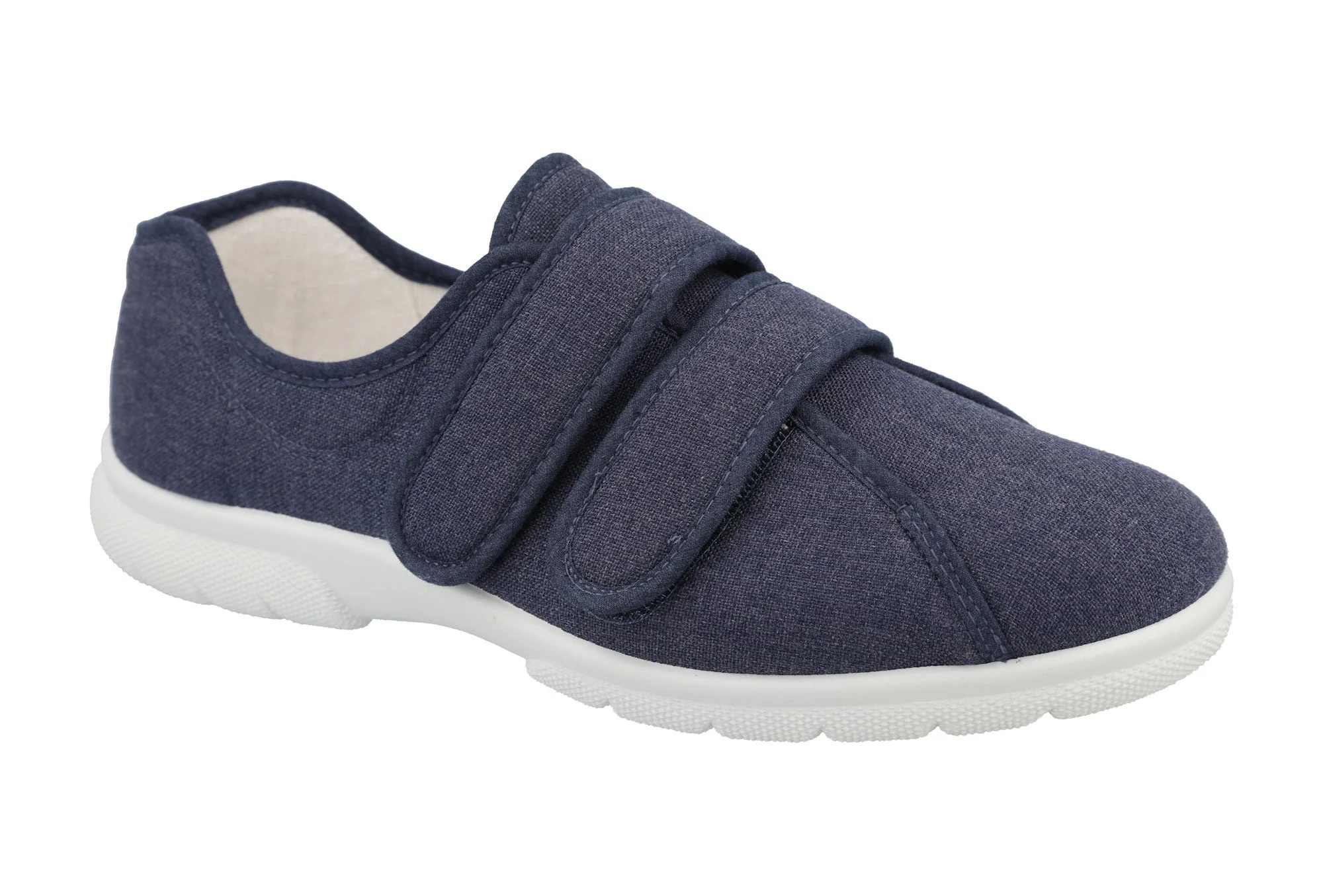 Mens Wide Fit DB Harris Velcro Canvas Shoes - Image 3