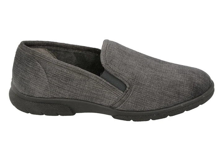 Mens Extra Wide Fit DB Kendal Slip On Slippers - Image 12