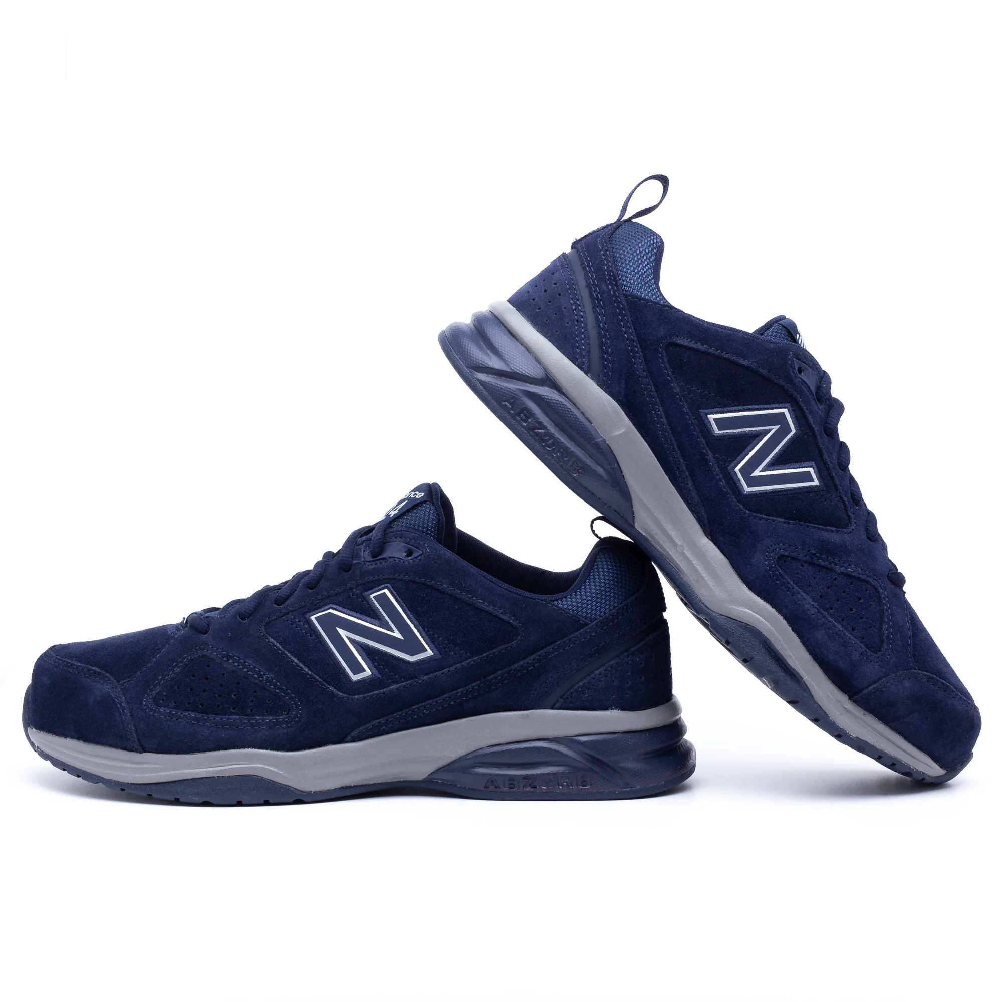 Mens New Balance Wide Fit MX624NV4 Navy Trainers - By Wide Fit Shoes ABZORB - Image 7