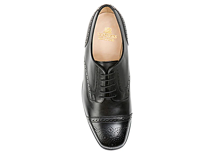 Mens Wide Fit Sanders Guildford Formal Shoes - Image 4