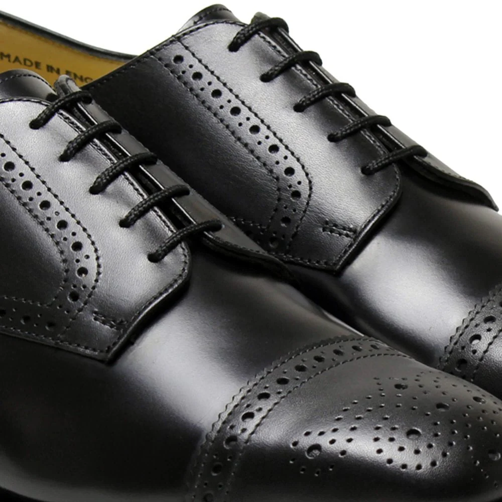 Mens Wide Fit Sanders Guildford Formal Shoes - Image 5