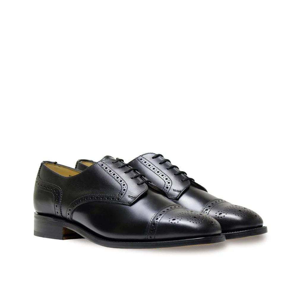 Mens Wide Fit Sanders Guildford Formal Shoes - Image 6