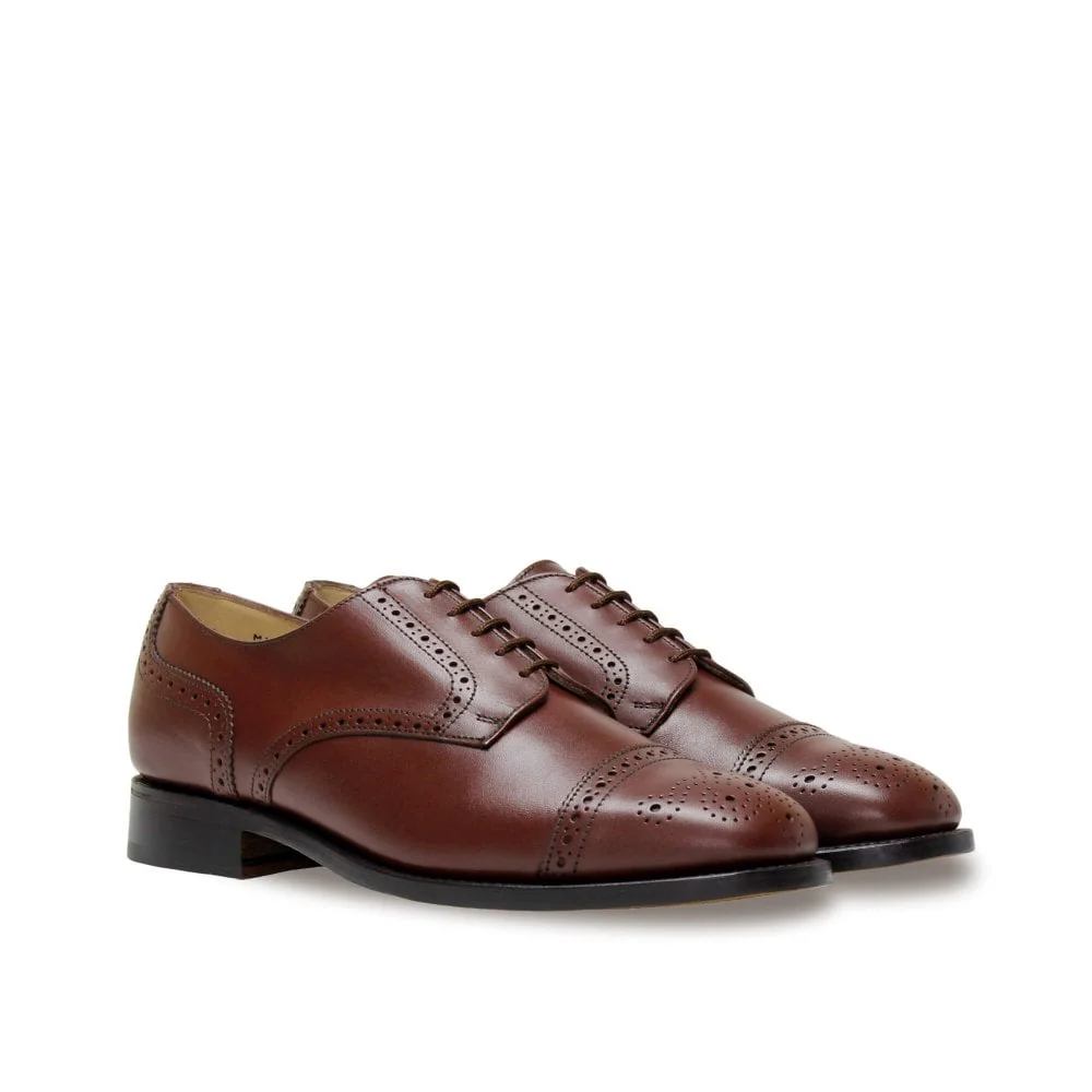 Mens Wide Fit Sanders Guildford Formal Shoes - Image 9