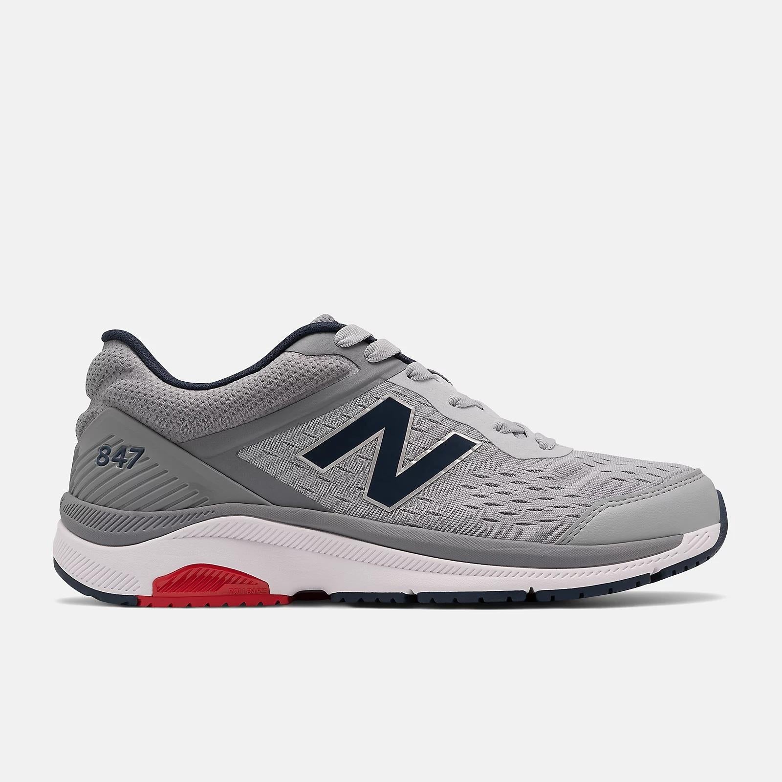 Mens Wide Fit New Balance MW847LG4 Walking Rollbar Stability Trainers - Exclusive - Image 3