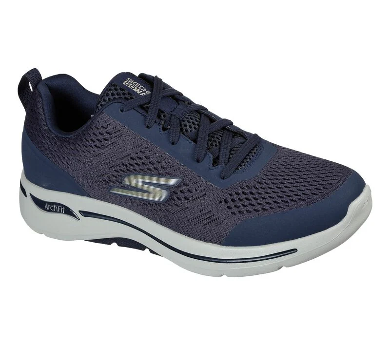 Men's Wide Fit Skechers Go Walk IDYLLIC 216116 Arch Fit Trainers - Image 3