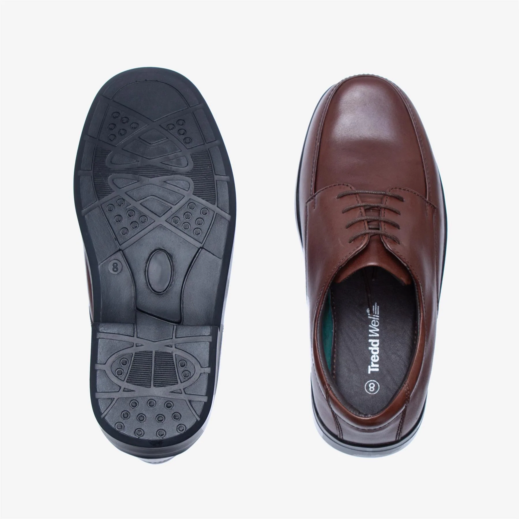 Mens Wide Fit Tredd Well Alex Lace Up Shoes - Image 17