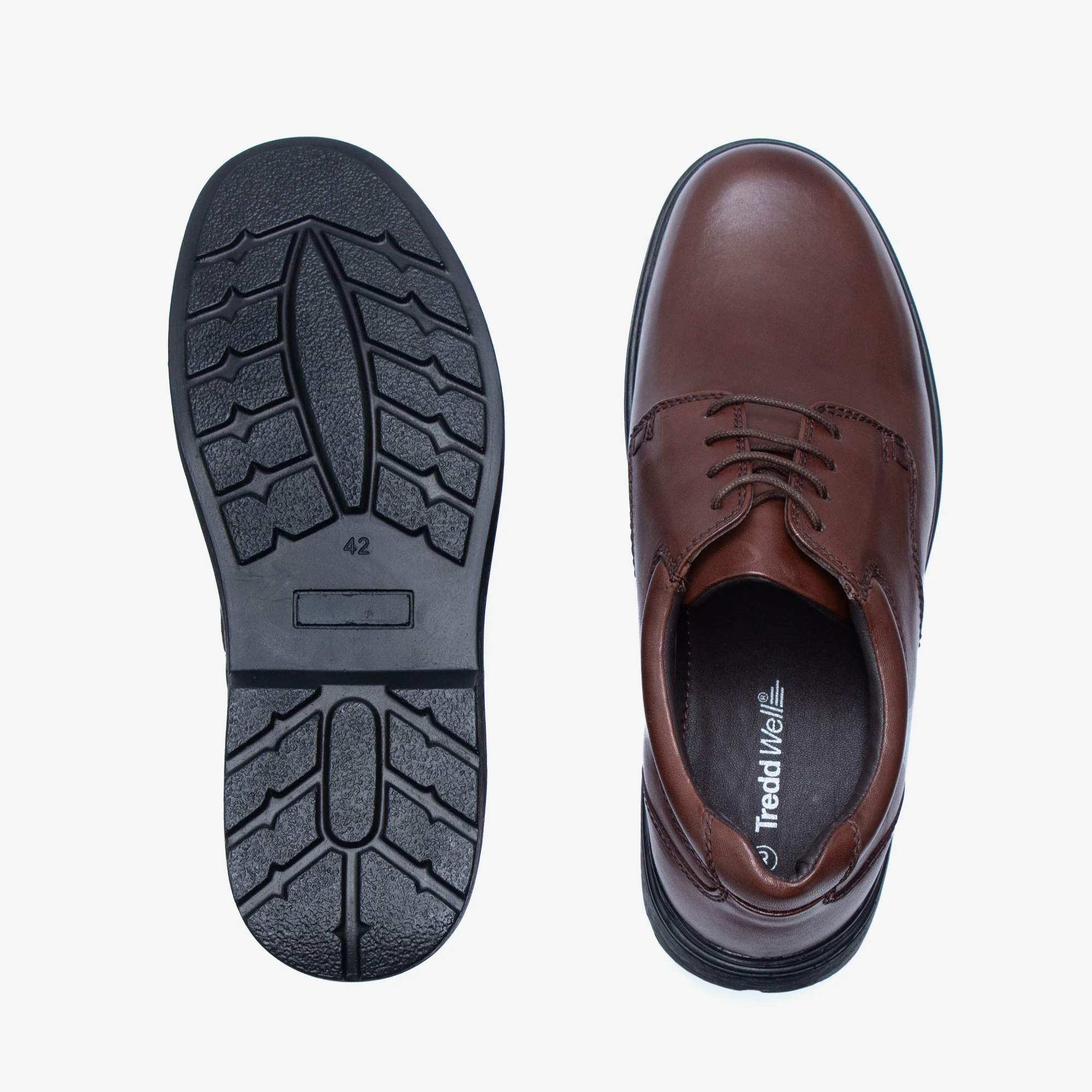 Mens Wide Fit Tredd Well Simon Lace Up Shoes - Image 18