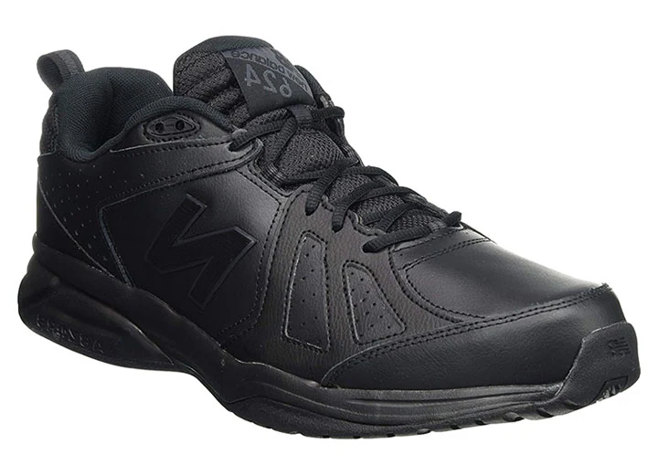 Mens Wide Fit New Balance 624V5 Black Trainers ABZORB - Image 4