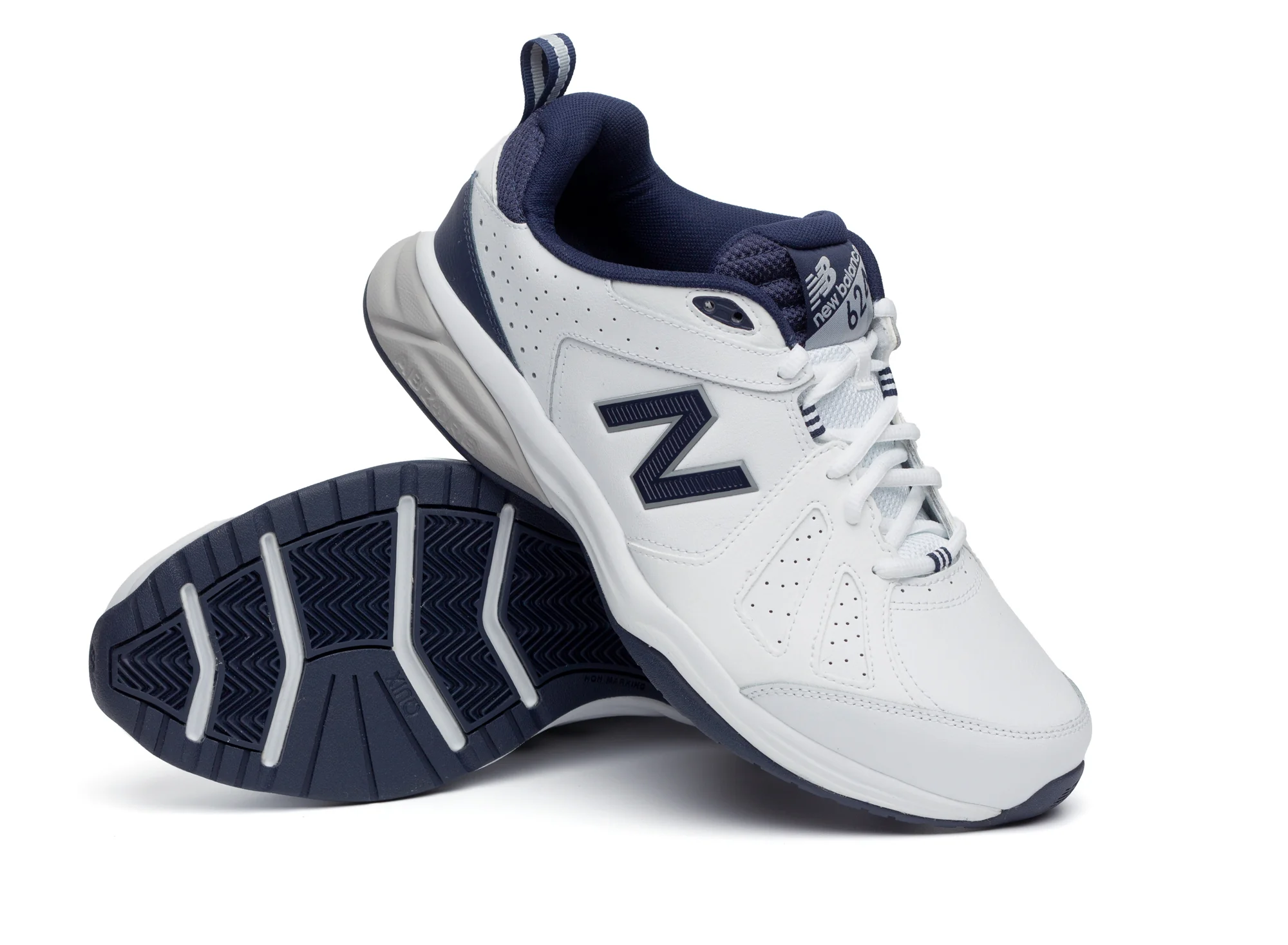 New Balance Mens Wide Fit 624V5 Trainers - White (2E / 4E / 6E Width) ABZORB - Image 6