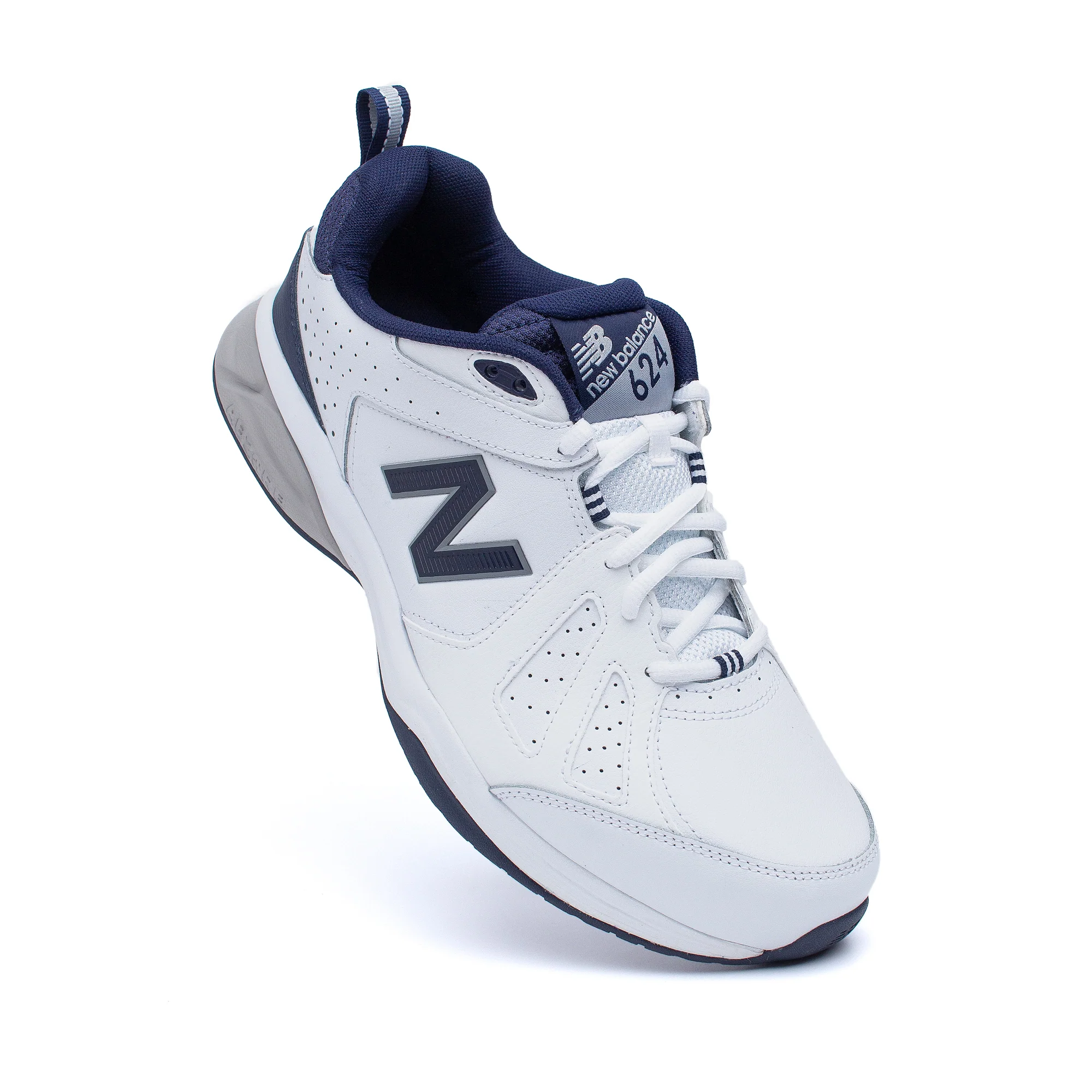 New Balance Mens Wide Fit 624V5 Trainers - White (2E / 4E / 6E Width) ABZORB - Image 9