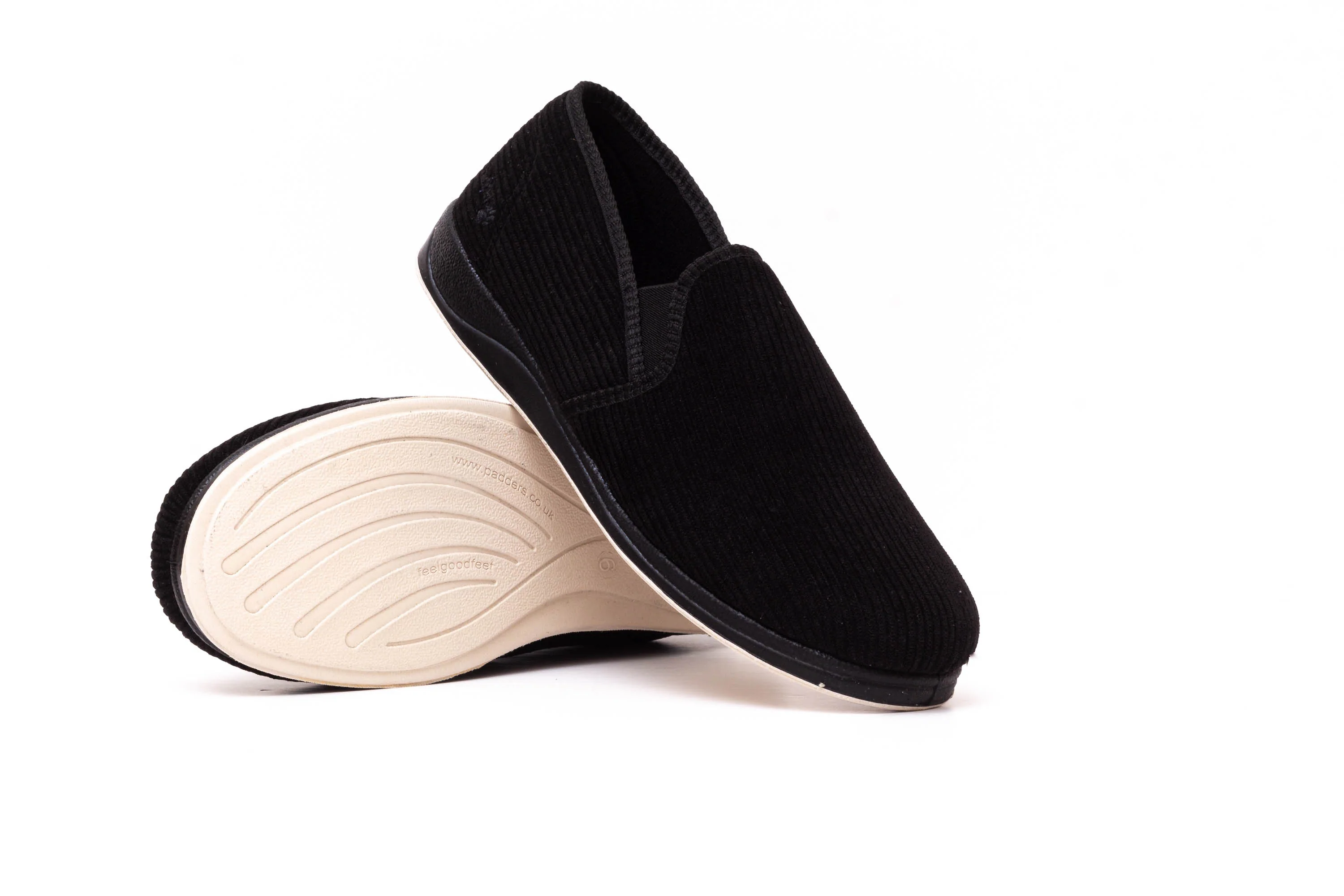 Mens Wide Fit Padders Albert Slip On Slippers - Image 10