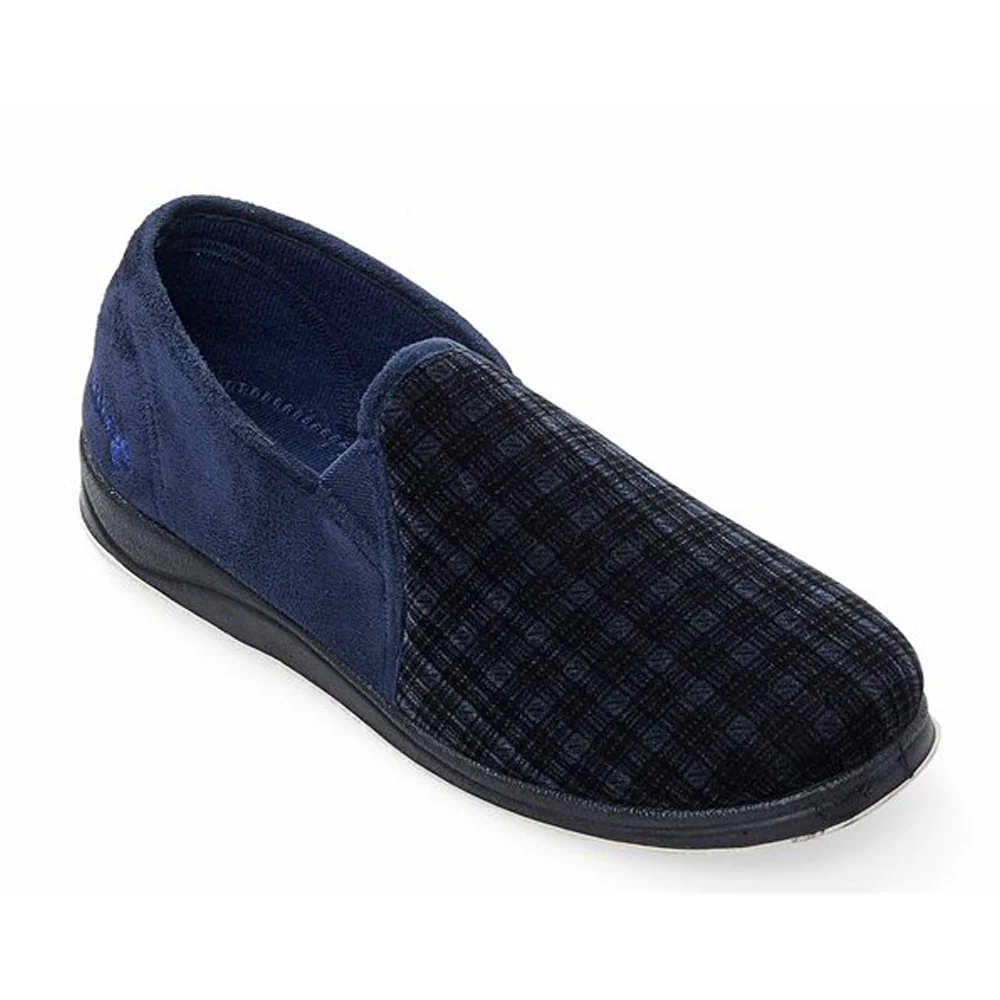 Mens Wide Fit Padders Albert Slip On Slippers - Image 13