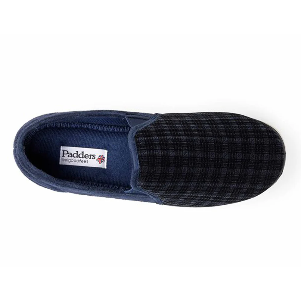 Mens Wide Fit Padders Albert Slip On Slippers - Image 14