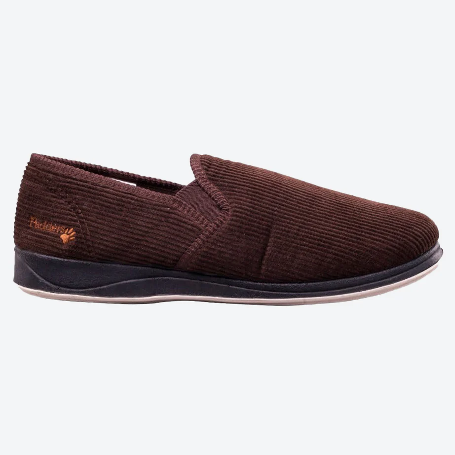 Mens Wide Fit Padders Albert Slip On Slippers - Image 18