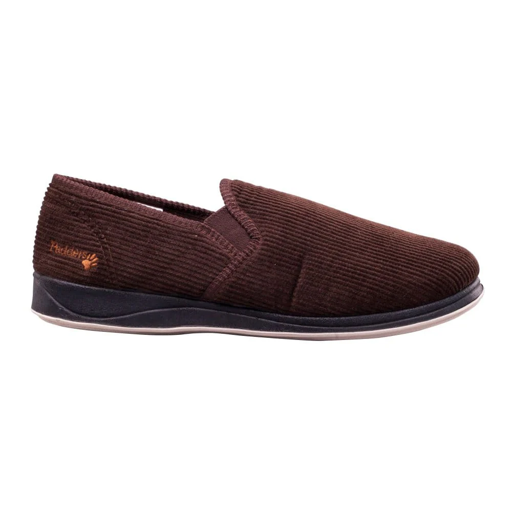Mens Wide Fit Padders Albert Slip On Slippers - Image 19