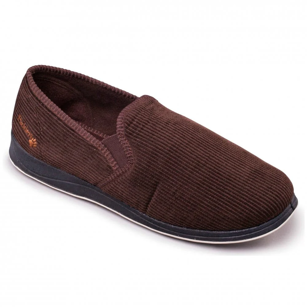 Mens Wide Fit Padders Albert Slip On Slippers - Image 20