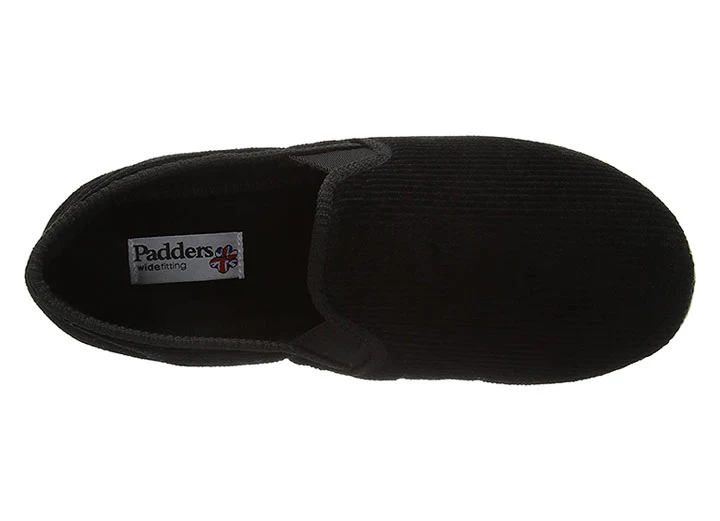 Mens Wide Fit Padders Albert Slip On Slippers - Image 6